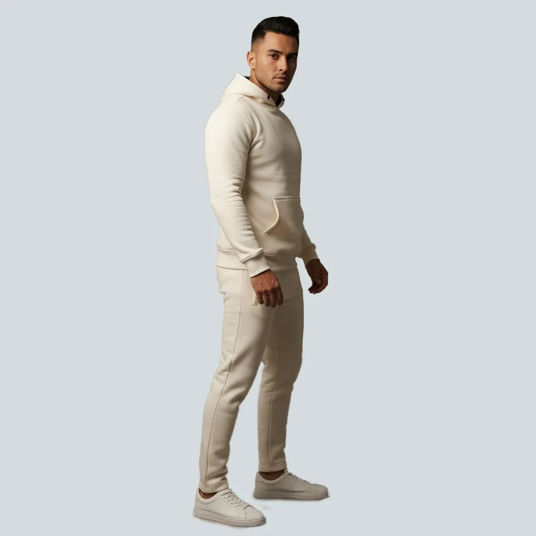 Men's Off-White Fleece Tracksuit