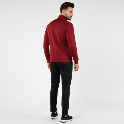 Stylish burgundy men's tracksuit