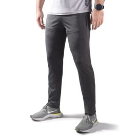 Khambra  Mens Charcoal Running & Gym Dry Fit Narrow Sports Training Trouser