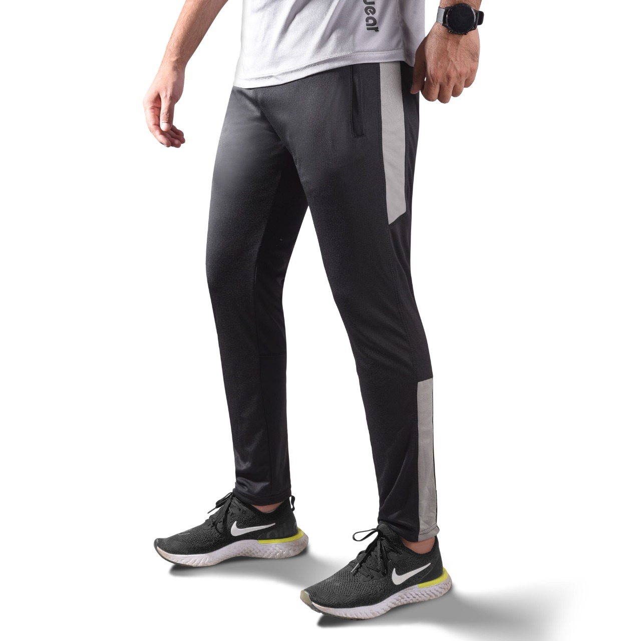 Mens Running & Gym Dry Fit Narrow Sports Training Trouser