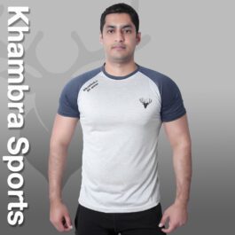 Half white Quick Dry Running & Gym Mens Sports T- Shirt