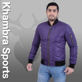 Khambra Sports Purple Colour Lightweight Bomber Jacket For Mens