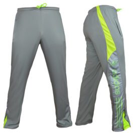 Gray Running & Gym Dry Fit 100% Polyester Narrow Sports Pant Mens Training Trouser