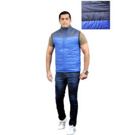 Khambra Sports  Royal/Navy Mens Puffer Jacket Lightweight Water-Resistant Sleeveless Packable