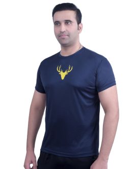 Mens Running & Gym Quick Dry Sports T-shirt In Blue Colour