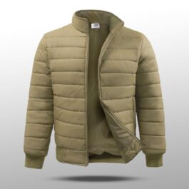 Mens Puffer Jacket Waterproof Fabric In Decent Skin Colour