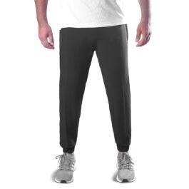 Black Microstretch Mens Trousers